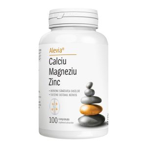 Calciu Magneziu Zinc – 100 comprimate