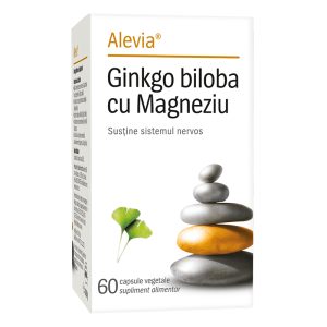 Ginkgo Biloba cu Magneziu 60 capsule vegetale