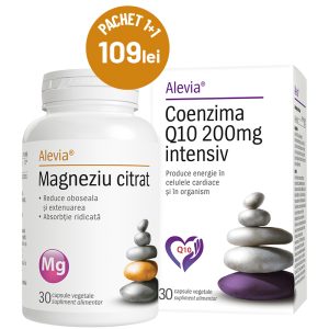 Pachet Coenzima Q10 200mg Intensiv + Magneziu citrat