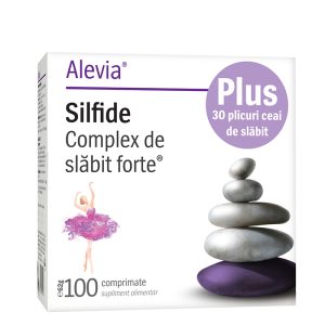 Silfide Complex de slăbit forte 100 comprimate + Ceai de slăbit 30 plicuri