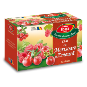 Ceai cu merișoare și zmeură, ceai la plic
