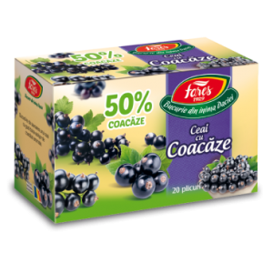 Ceai cu coacăze 50%, ceai la plic