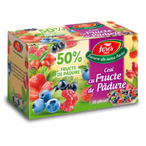 Ceai cu fructe de pădure 50%, ceai la plic