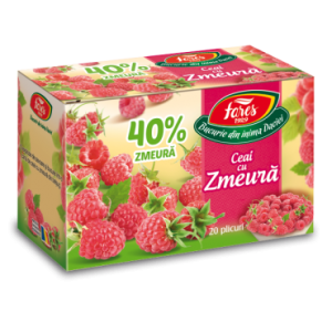 Ceai cu zmeură 40%, ceai la plic
