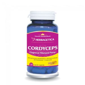 Cordyceps 10/30/1 Ciuperca Tibetana Forte Herbagetica 30 capsule