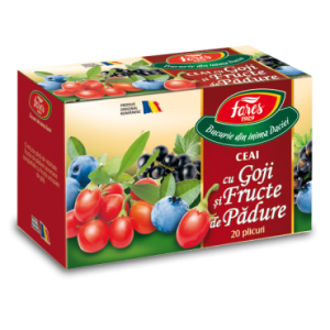Ceai cu goji și fructe de pădure, ceai la plic