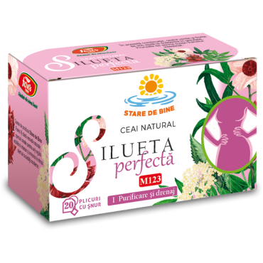 Silueta perfectă 1 – purificare și drenaj, M123, ceai la plic
