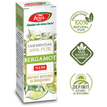 Bergamot, N139, Ulei esențial 100% pur, definit botanic și biochimic