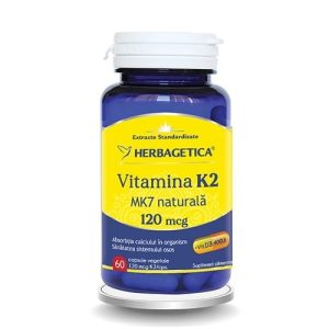 Vitamina K2 MK7 Naturala Herbagetica 60 Capsule